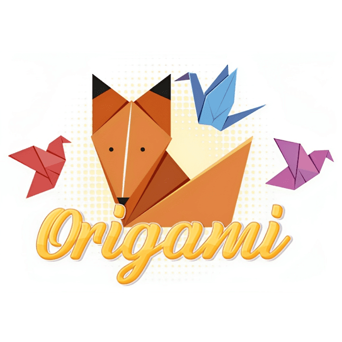 Colorful origami models