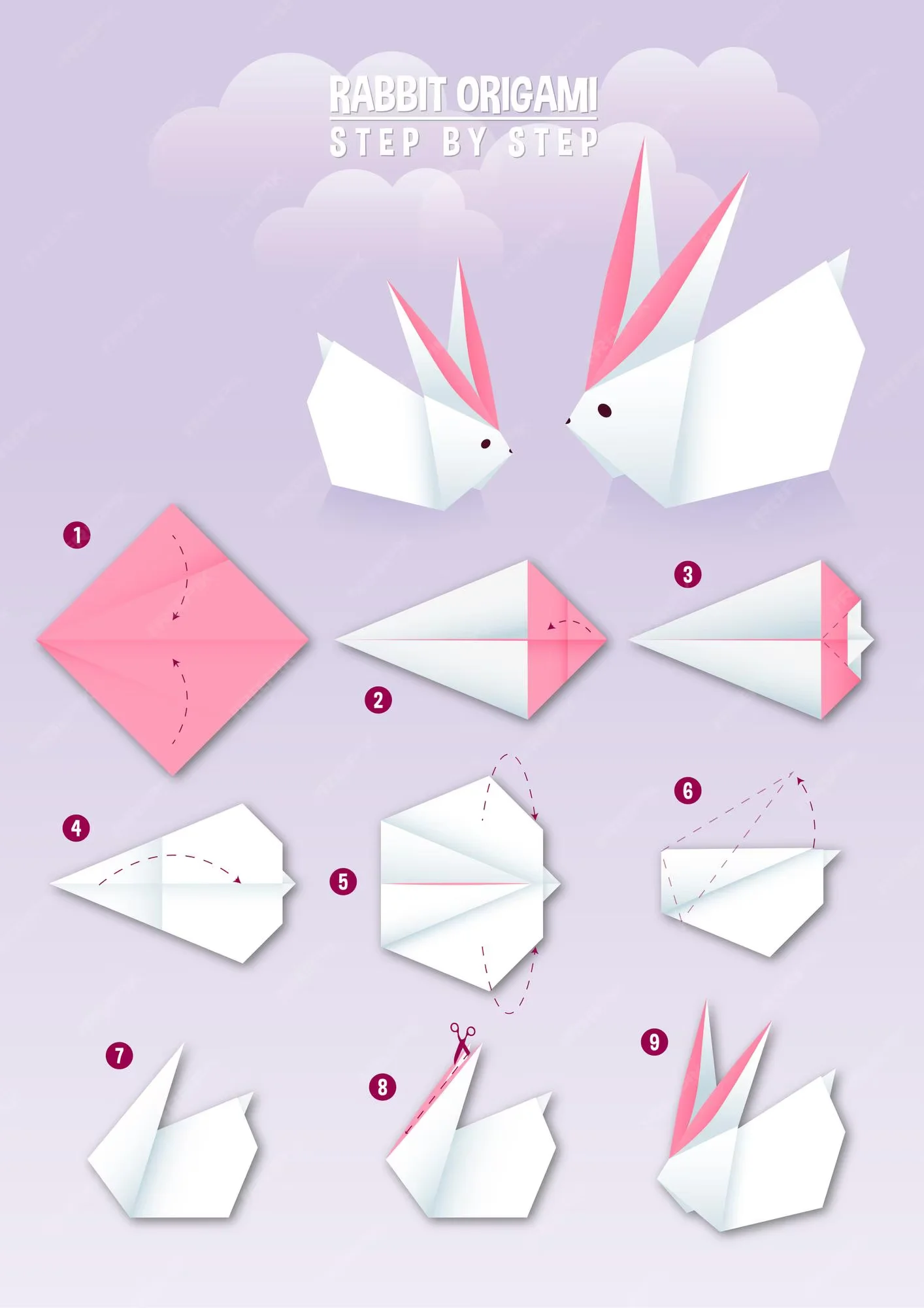 how-make-rabbit-origami-instruction-step-by-step