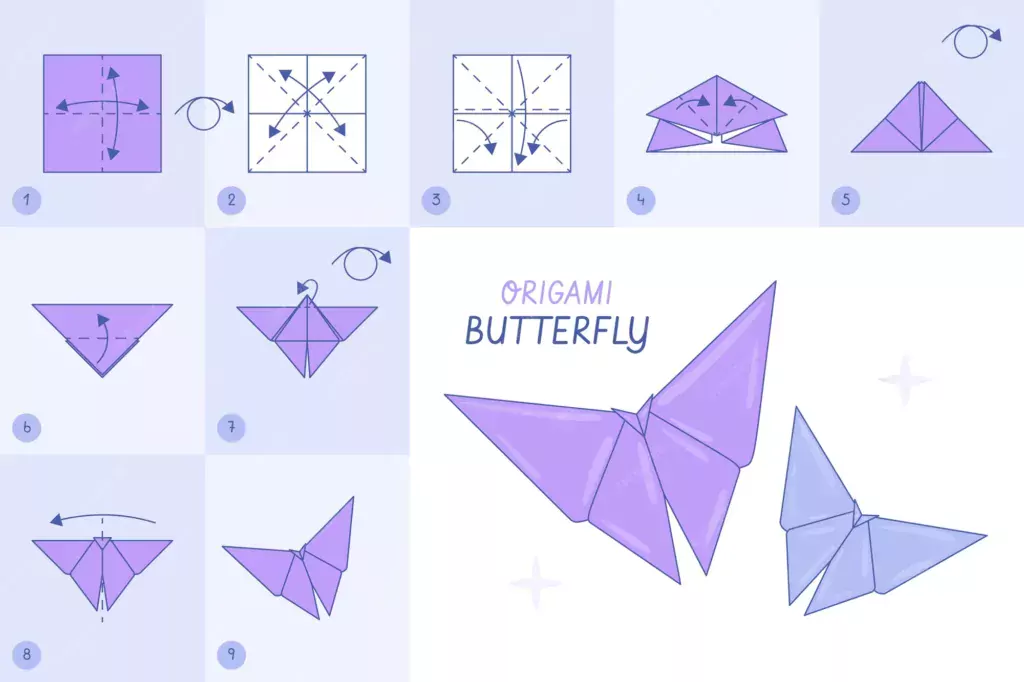 how to make a origami step by step origami easy butterfly