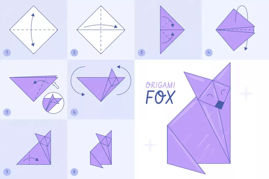 how to make a origami step by step origami easy fox