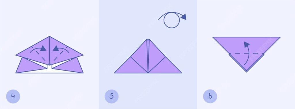 step by step origami easy butterfly 2
